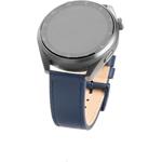 Fixed Leather Strap kožený remienok, šírka 20mm pre smartwatch, modrý