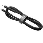 Fixed Liquid silikóne kábel USB-C na Lightning M/M, PD, 0,5m, 60W, MFI, čierny