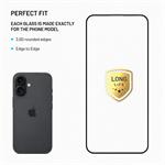 Fixed Long-Life, ultra odolné tvrdené sklo s anti-dust aplikátorom pre Apple iPhone 16, čierne