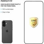 Fixed Long-Life, ultra odolné tvrdené sklo s anti-dust aplikátorom pre Apple iPhone 17, čierne