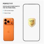 Fixed Long-Life, ultra odolné tvrdené sklo s anti-dust aplikátorom pre Apple iPhone 17 Pro, čierne