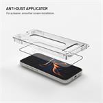 Fixed Long-Life, ultra odolné tvrdené sklo s anti-dust aplikátorom pre Apple iPhone 17e/16e/14/13Pro/13, čierne