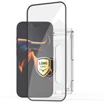Fixed Long-Life, ultra odolné tvrdené sklo s anti-dust aplikátorom pre Apple iPhone 18 Pro Max/17 Pro Max, čierne