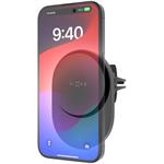 Fixed MagAir držiak do auta s bezdrôtovým nabíjaním s podporou uchytenia MagSafe a štandardom Qi2, 15W, čierny