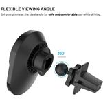 Fixed MagAir držiak do auta s bezdrôtovým nabíjaním s podporou uchytenia MagSafe a štandardom Qi2, 15W, čierny