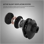 Fixed MagAir držiak do auta s bezdrôtovým nabíjaním s podporou uchytenia MagSafe a štandardom Qi2, 15W, čierny