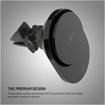 Fixed MagAir držiak do auta s bezdrôtovým nabíjaním s podporou uchytenia MagSafe a štandardom Qi2, 15W, čierny