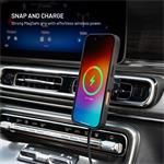 Fixed MagClick 2 držiak s bezdrôtovým nabíjaním s podporou MagSafe, 15W, Qi2, čierny