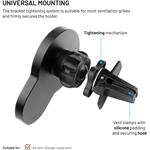 Fixed MagClick 2 držiak s bezdrôtovým nabíjaním s podporou MagSafe, 15W, Qi2, čierny