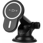 Fixed MagClick XL držiak s bezdrôtovým nabíjaním s podporou MagSafe, na sklo alebo palubnú dosku, 15W, čierny