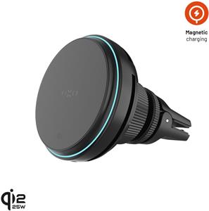 Fixed MagCool 2 držiak s bezdrôtovým nabíjaním a aktívnym chladením s podporou uchytenia MagSafe, 25W, Qi2.2, čierny