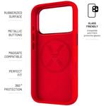 Fixed MagFlow kryt s podporou MagSafe pre Apple iPhone 17 Pro, červený