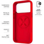 Fixed MagFlow kryt s podporou MagSafe pre Apple iPhone 17 Pro Max, červený