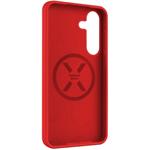 Fixed MagFlow kryt s podporou MagSafe pre Samsung Galaxy S25+, červený