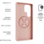 Fixed MagFlow kryt s podporou MagSafe pre Samsung Galaxy S25 Ultra, ružový