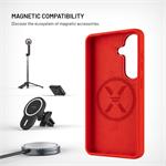 Fixed MagFlow kryt s podporou MagSafe pre Samsung Galaxy S26, červený