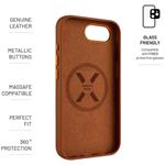 Fixed MagLeather kožený kryt s podporou MagSafe pre Apple iPhone 17e/16e, hnedý