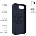 Fixed MagLeather kožený kryt s podporou MagSafe pre Apple iPhone 17e/16e, modrý