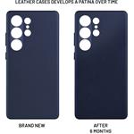 Fixed MagLeather kožený kryt s podporou MagSafe pre Samsung Galaxy S25 Ultra, modrý
