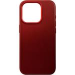 Fixed MagLeather kožený zadný kryt s podporou Magsafe pre Apple iPhone 15 Pro, červený