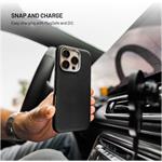 Fixed MagLeather kryt pre Apple iPhone 17 Pro Max, z vegánskej kože s podporou MagSafe, čierny