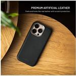 Fixed MagLeather kryt pre Apple iPhone 17, z vegánskej kože s podporou MagSafe, čierny