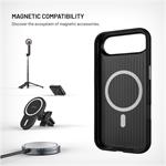 Fixed MagLeather kryt pre Apple iPhone Air, z vegánskej kože s podporou MagSafe, čierny