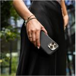 Fixed MagLeather kryt pre Apple iPhone Air, z vegánskej kože s podporou MagSafe, čierny