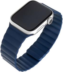 Fixed Magnetic Strap silikónový remienok s magnetickým zapínaním pre Apple Watch 42/44/45/49mm, modrý