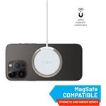 Fixed MagPad bezdrôtová nabíjačka s podporou uchytenia MagSafe a stojanom, 15W, biela