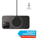 Fixed MagPad bezdrôtová nabíjačka s podporou uchytenia MagSafe a stojanom, 15W, čierna