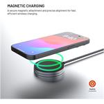 Fixed MagPad Pro, bezdrôtová nabíjačka s Qi2 podporou MagSafe a stojanom, 15W, sivá