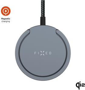 Fixed MagPad Pro, bezdrôtová nabíjačka s Qi2 podporou MagSafe a stojanom, 15W, sivá, (rozbalené)