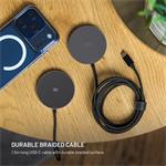 Fixed MagPad Slim bezdrôtová nabíjačka s Qi2.2, podporou MagSafe, 25W, space gray