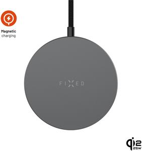 Fixed MagPad Slim bezdrôtová nabíjačka s Qi2.2, podporou MagSafe, 25W, space gray
