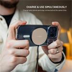 Fixed MagPad Slim bezdrôtová nabíjačka s Qi2.2, podporou MagSafe, 25W, titánová