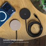Fixed MagPad Slim bezdrôtová nabíjačka s Qi2.2, podporou MagSafe, 25W, titánová