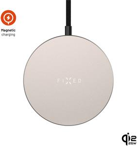 Fixed MagPad Slim bezdrôtová nabíjačka s Qi2.2, podporou MagSafe, 25W, titánová