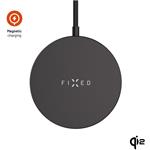 Fixed MagPad Slim s Qi2, bezdrôtová nabíjačka, podpora MagSafe, 15W, čierna