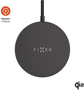 Fixed MagPad Slim s Qi2, bezdrôtová nabíjačka, podpora MagSafe, 15W, čierna
