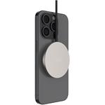 Fixed MagPad Slim s Qi2, bezdrôtová nabíjačka, podpora MagSafe, 15W, titánová