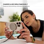 Fixed MagPad Slim s Qi2, bezdrôtová nabíjačka, podpora MagSafe, 15W, titánová