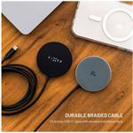 Fixed MagPad Slim s Qi2, bezdrôtová nabíjačka, podpora MagSafe, 15W, titánová