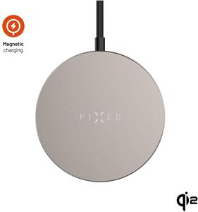 Fixed MagPad Slim s Qi2, bezdrôtová nabíjačka, podpora MagSafe, 15W, titánová