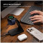 Fixed MagPowerstation Alu 2 stojan s bezdrôtovým nabíjaním 3v1 s podporou MagSafe, 15W+3.5W+2.5W, Qi2, čierny