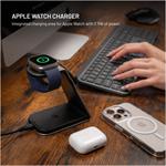 Fixed MagPowerstation Alu 2 stojan s bezdrôtovým nabíjaním 3v1 s podporou MagSafe, 15W+3.5W+2.5W, Qi2, titánový