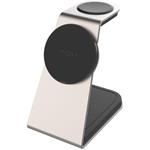 Fixed MagPowerstation Alu 2 stojan s bezdrôtovým nabíjaním 3v1 s podporou MagSafe, Qi2, titánový