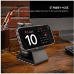 Fixed MagPowerstation Alu 2 stojan s bezdrôtovým nabíjaním 3v1 s podporou MagSafe, Qi2, titánový