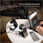 Fixed MagPowerstation Alu 2 stojan s bezdrôtovým nabíjaním 3v1 s podporou MagSafe, Qi2, titánový