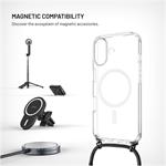 Fixed MagPure Neck puzdro s čiernou šnúrkou na krk pre Apple iPhone 17